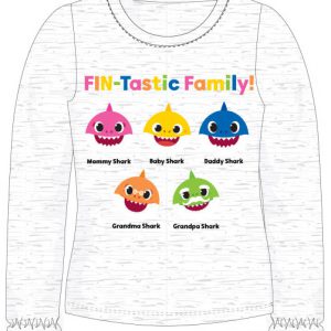 Baby Shark Family gyerek hosszú ujjú póló 6 év / 116 cm