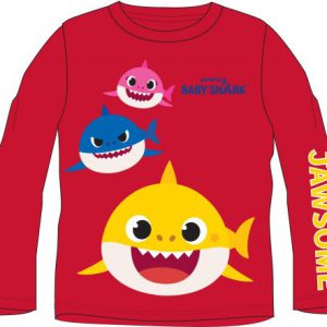 Baby Shark Jawsome Red gyerek hosszú ujjú póló 5 év / 110 cm