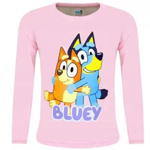 Bluey Hug Pink gyerek hosszú póló, felső 3 év / 98 cm