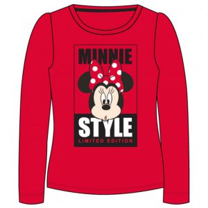 Disney Minnie Style Red gyerek hosszú póló, felső 7 év / 122 cm