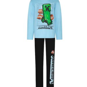 Minecraft TNT Light Blue gyerek hosszú pizsama 8 év / 128 cm