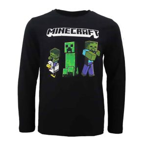 Minecraft Dark Trio gyerek hosszú ujjú póló, felső 11 év / 146 cm