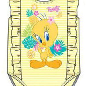 Bolondos dallamok Tweety baba fürdőruha, úszó 12 hó