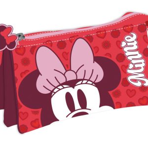 Disney Minnie Lovely 3 rekeszes tolltartó 21 cm