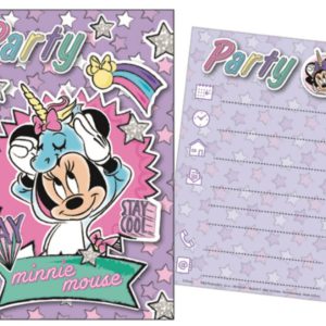 Disney Minnie Unicorn party meghívó