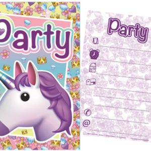 Unikornis Crown party meghívó