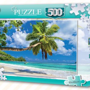 Seychelles Tengerpart Palm tree puzzle 500 db-os