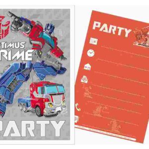Transformers Optimus Party Meghívó