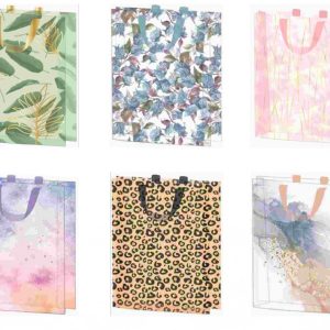 Színes mintás Colorful ajándéktasak, ajándékzacskó 20x15x8 cm