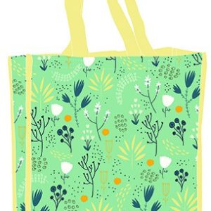 Virág Green shopping bag 34 cm