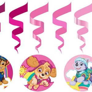 Mancs Őrjárat Pinky szalag dekoráció 6 db-os szett