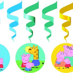 Peppa malac Hug szalag dekoráció 6 db-os szett