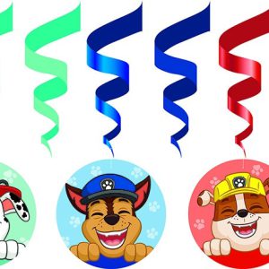 Mancs Őrjárat Smile szalag dekoráció 6 db-os szett