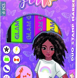 Glam Girls Nora filctoll és nyomda szett 6 db-os