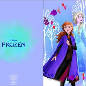 Disney Jégvarázs White trees 3D pop-up üdvözlőkártya + boríték