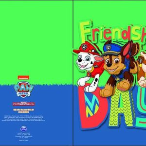 Mancs Őrjárat Friendship 3D pop-up üdvözlőkártya + boríték