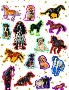 Állatos Pets pufi szivacs matrica szett