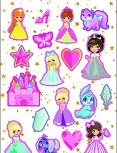 Hercegnő Palace pufi szivacs matrica szett