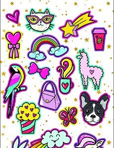 Lányos Stuffs pufi szivacs matrica szett