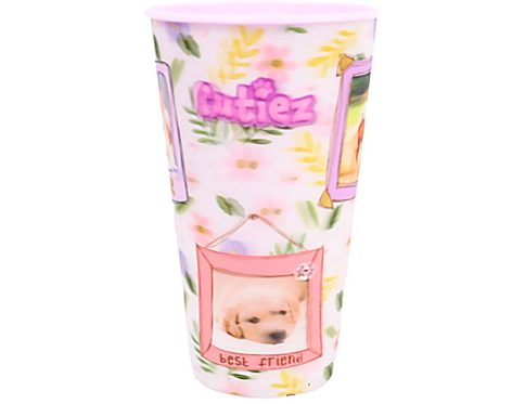 Állatos Cutiez 3D hatású műanyag pohár 480 ml