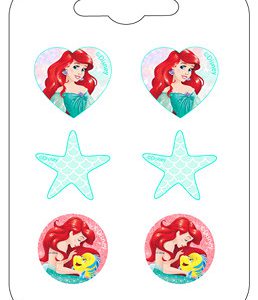 Disney Hercegnők, Ariel Star fülbevaló szett 3 pár