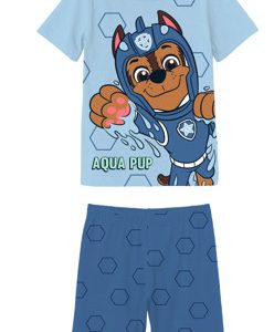 Mancs Őrjárat Aqua pup gyerek rövid pizsama 2 - 8 év / 92 - 128 cm