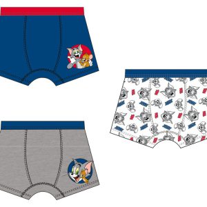 Tom és Jerry Fun gyerek boxeralsó 3 darab/csomag 7 - 8 év / 122 - 128 cm