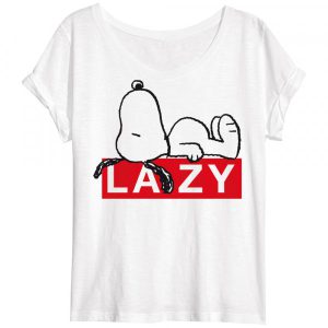 Snoopy Lazy női rövid póló, felső M-L