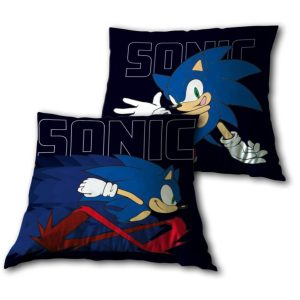 Sonic a sündisznó Super párna, díszpárna 40x40 cm Velúr