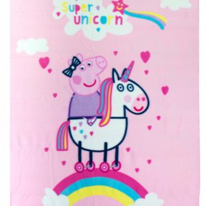 Peppa malac Unicorn polár takaró 100x140cm