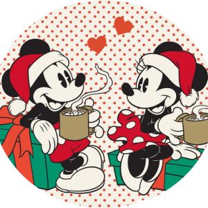 Disney Mickey Gift Karácsonyi formapárna, díszpárna 31x31 cm