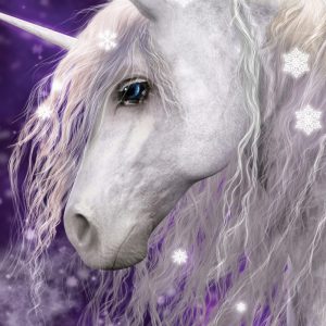 Unikornis Purple polár takaró 100x140cm