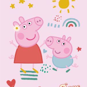 Peppa malac Happy Days polár takaró 100x140cm