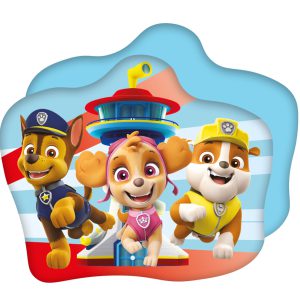 Mancs Őrjárat Tower formapárna, díszpárna 35x28 cm Velúr