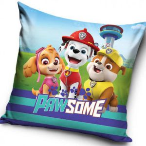 Mancs Őrjárat Pawsome Trio párnahuzat 40x40 cm