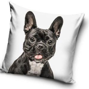 Kutyás Black Bulldog párnahuzat 40x40 cm