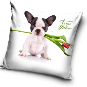 Kutyás Time To Dream párnahuzat 40x40 cm