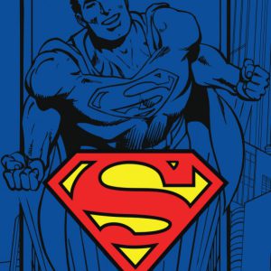 Superman Flying kéztörlő arctörlő, törölköző 30x50cm