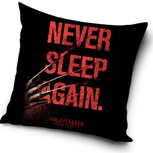 Rémálom az Elm utcában Never Sleep párnahuzat 40x40 cm