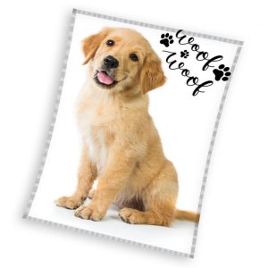 Kutyás Golden Retriever polár takaró 150x200cm