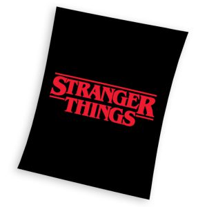 Stranger Things Black coral fleece polár takaró 130x170cm