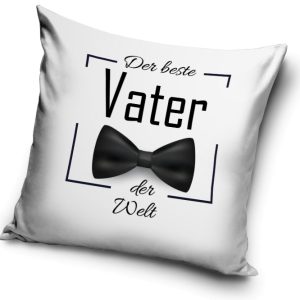 Der beste Vater Bow Tie párnahuzat 40x40 cm