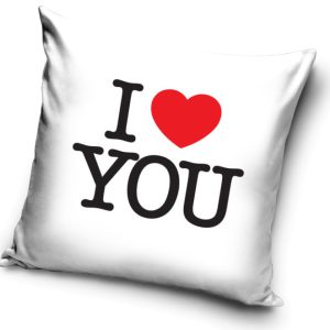 I love you White párnahuzat 40x40 cm