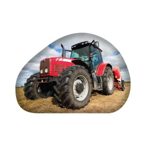 Traktor Red formapárna, díszpárna 40x29 cm