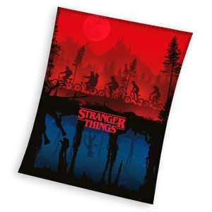 Stranger Things Upside Down coral fleece polár takaró 150x200cm