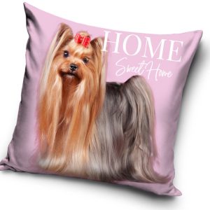 Kutyás Yorkie párnahuzat 40x40 cm