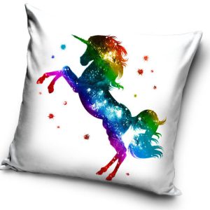 Unikornis Rainbow párnahuzat 40x40 cm