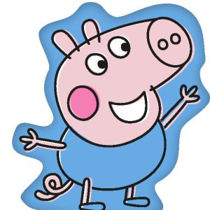 Peppa malac Blue formapárna, díszpárna 33x27 cm