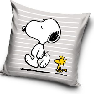 Snoopy Woodstock párna, díszpárna 40x40 cm Velúr