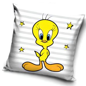 Bolondos Dallamok Tweety párnahuzat 40x40 cm Velúr